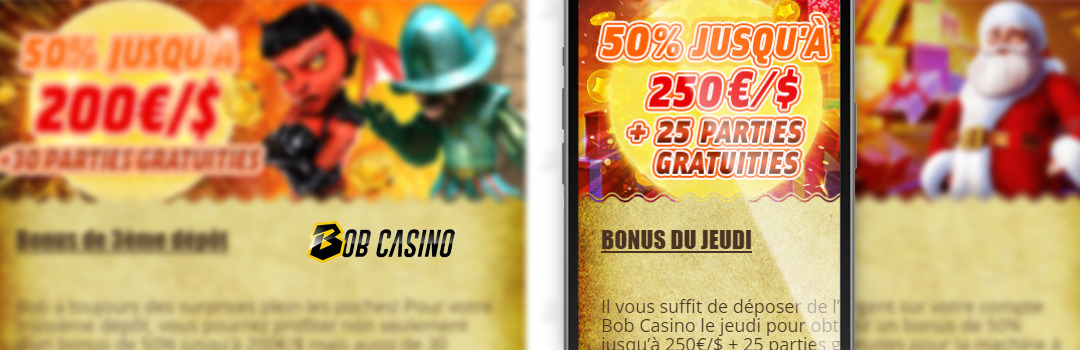 Bonus au Bob Casino